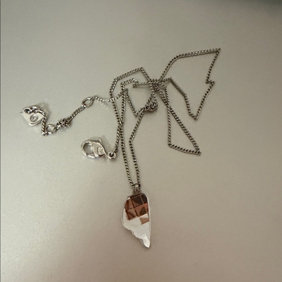 Swarowsky Silver Pendant Necklace - Picture 1 of 1